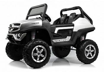картинка Детский электромобиль Mercedes-Benz Unimog Concept (P555BP) серебристый глянец 