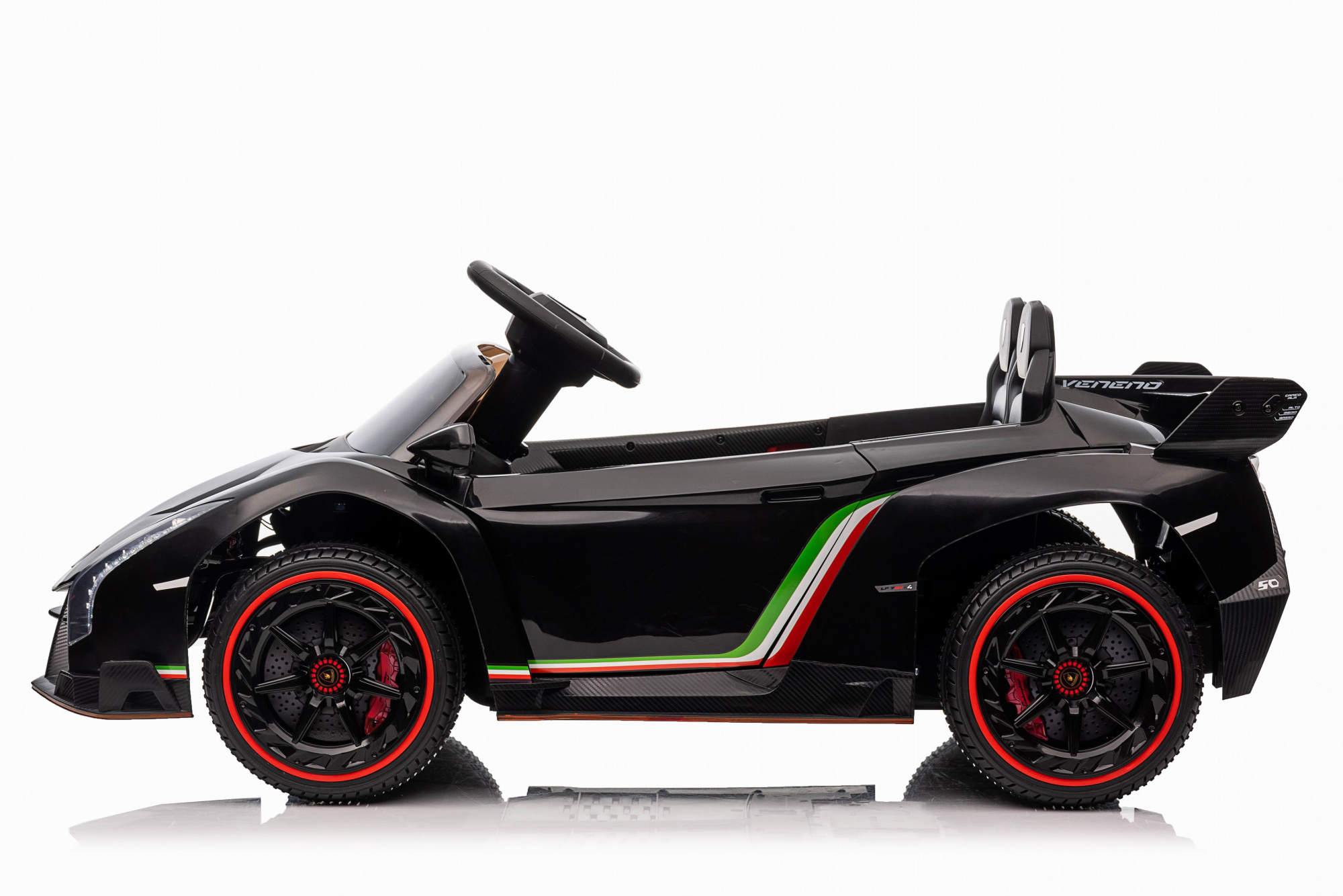 картинка Детский электромобиль Lamborghini Veneno Mini 4WD 12V - XMX615B-BLACK-PAINT 