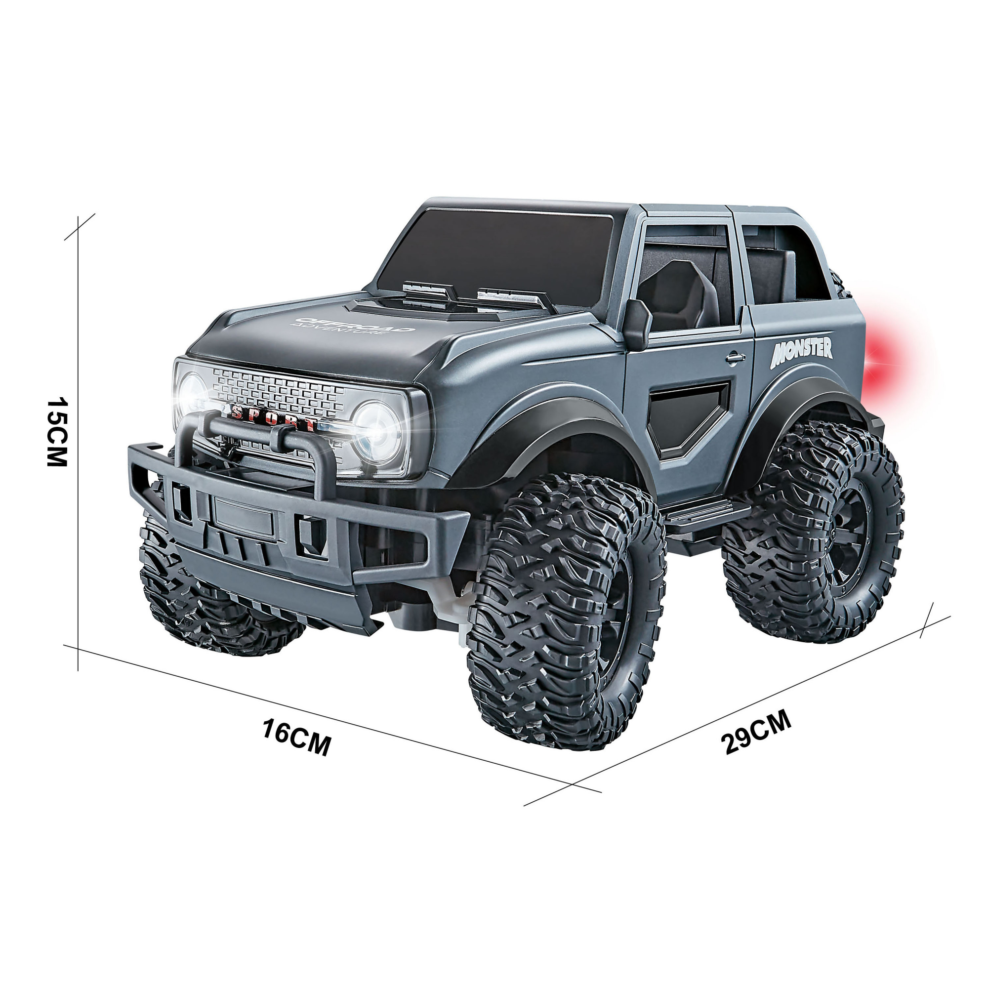 картинка Радиоуправляемый серый джип 4WD 1:16 - 518-01-GREY 