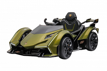 картинка Детский электромобиль Lamborghini V12 Vision Gran Turismo 4WD 12V - HL528-LUX-ARMY-GREEN 