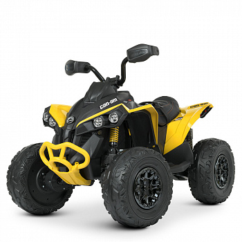 картинка Детский электроквадроцикл BRP Can-Am Renegade (12V, полный привод, желтый) - DK-CA002-YELLOW 