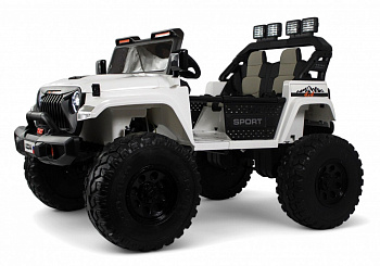 картинка Детский электромобиль Jeep A222AA белый 