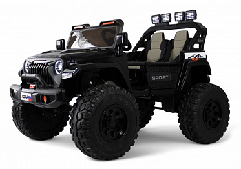 картинка Детский электромобиль Jeep A222AA черный 