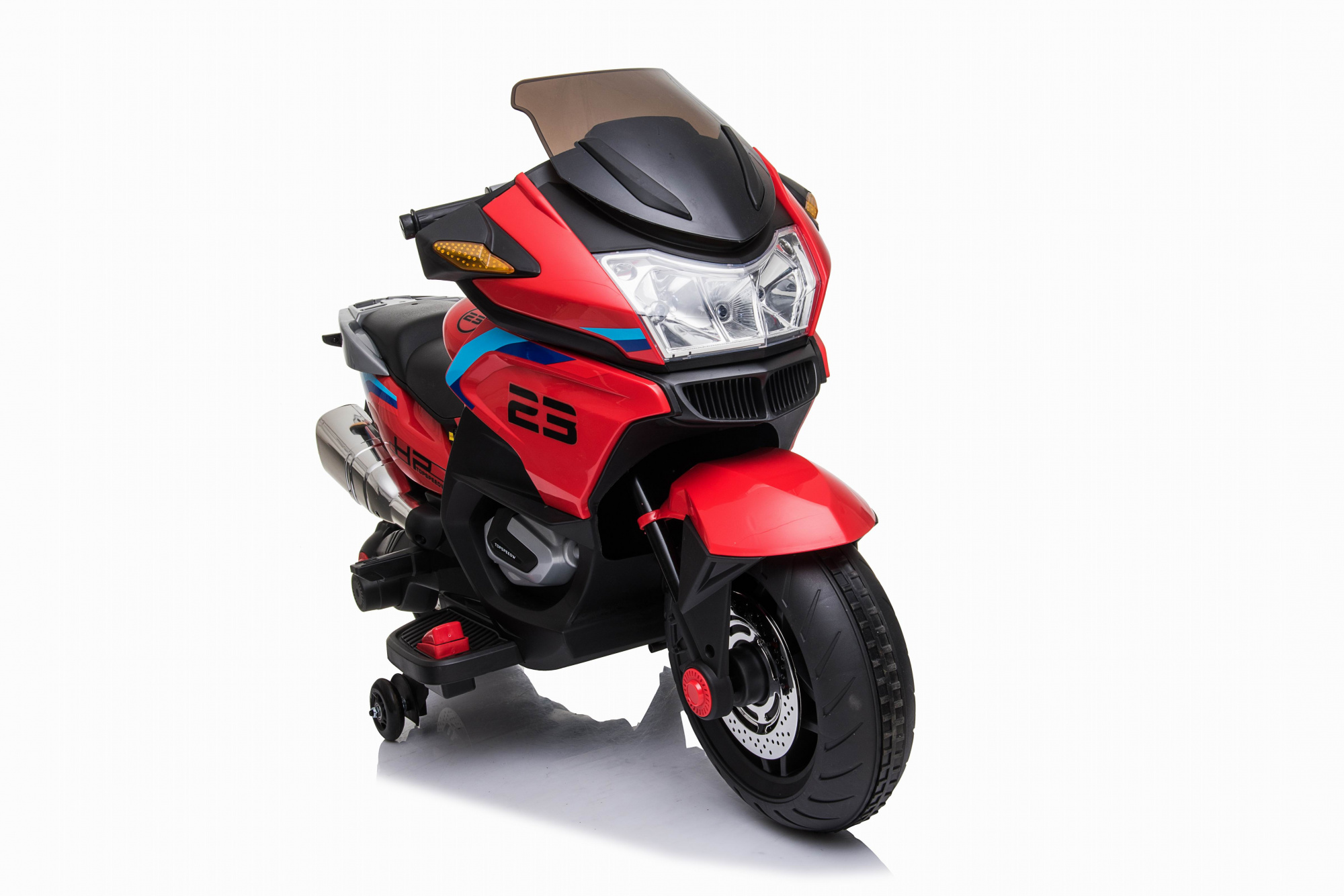 картинка Детский электромотоцикл XMX (красный, EVA, с ручкой газа, 12V) - XMX609-RED 