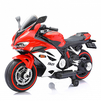 картинка Детский электромотоцикл Ducati (12V, EVA, ручка газа, спидометр) - FT-921-RED-WHITE 