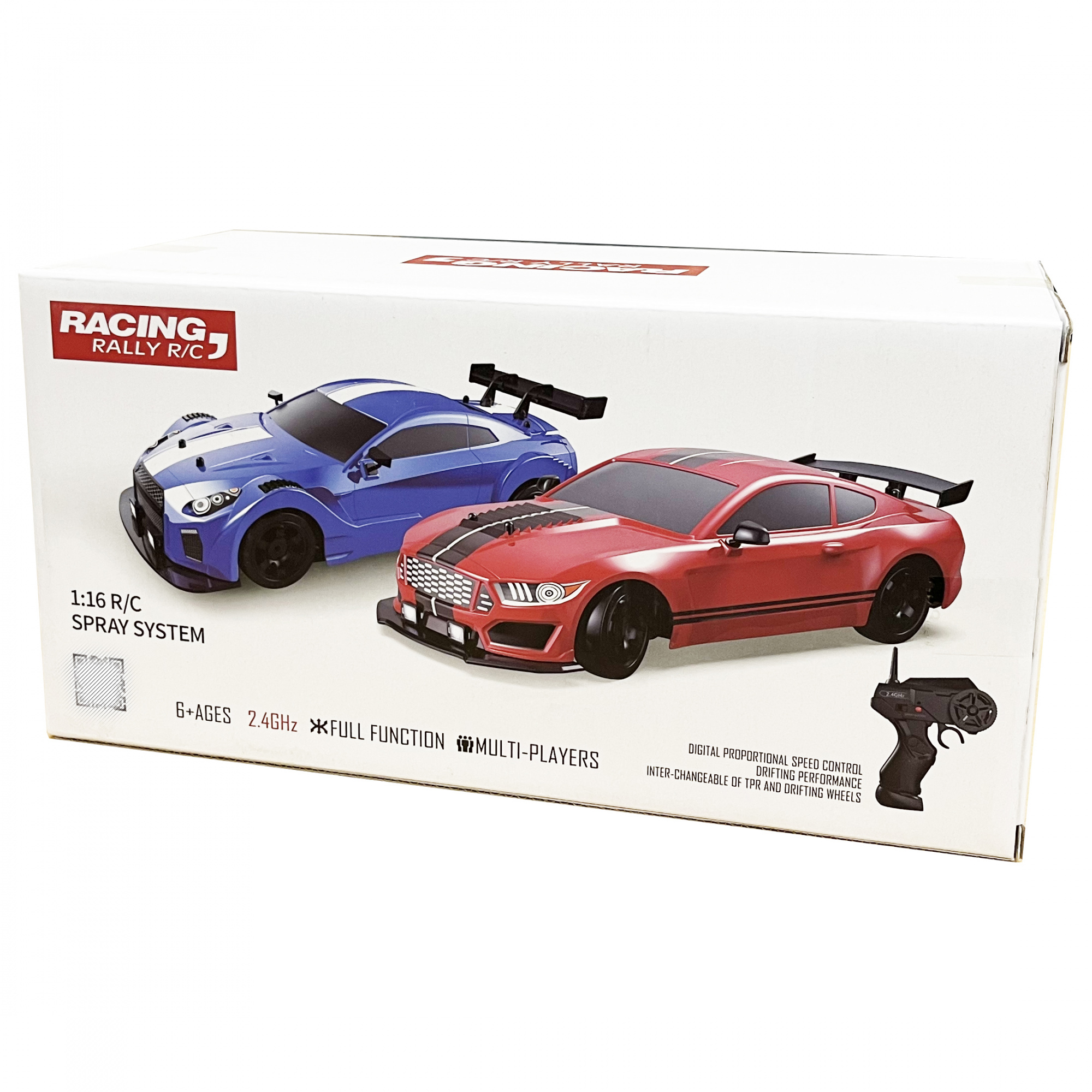 картинка Радиоуправляемая машина для дрифта HB Nissan GTR (4WD, свет, пар, акб, 1:16) - SC16A02-1 