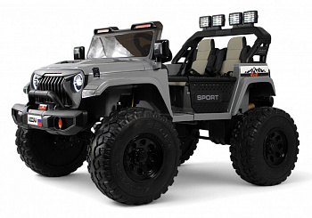 картинка Детский электромобиль Jeep A222AA серый 