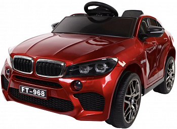 картинка Электромобиль BMW X6M 12V (полный привод, EVA) - FT-968-RED-PAINT 