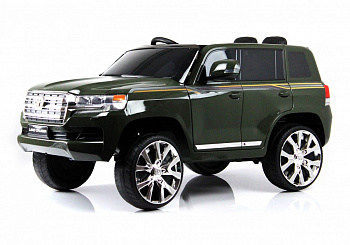 картинка Детский электромобиль Toyota Land Cruiser 200 (JJ2022) зеленый глянец 