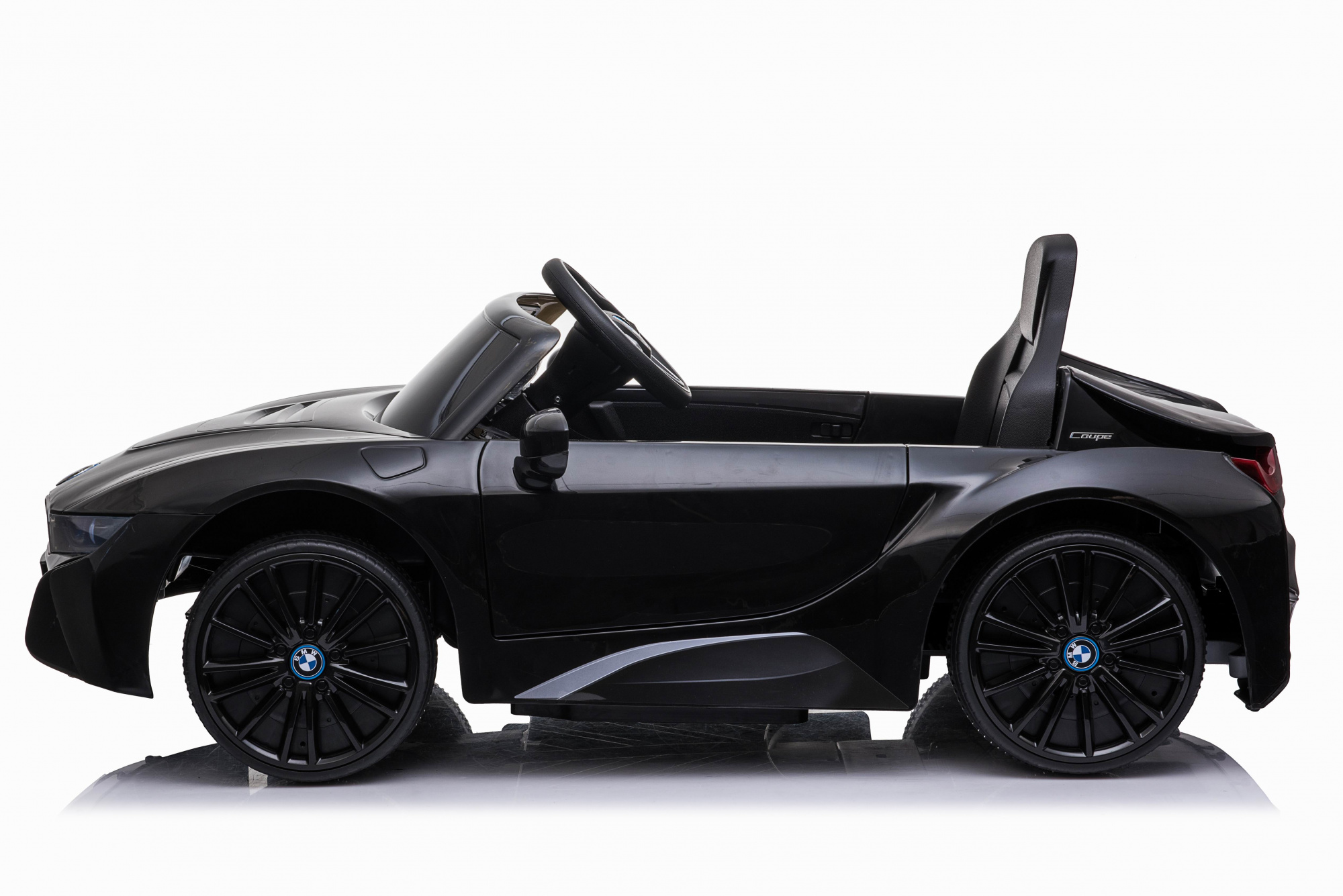 картинка Детский электромобиль BMW i8 Coupe 12V - JE1001-BLACK-PAINT 