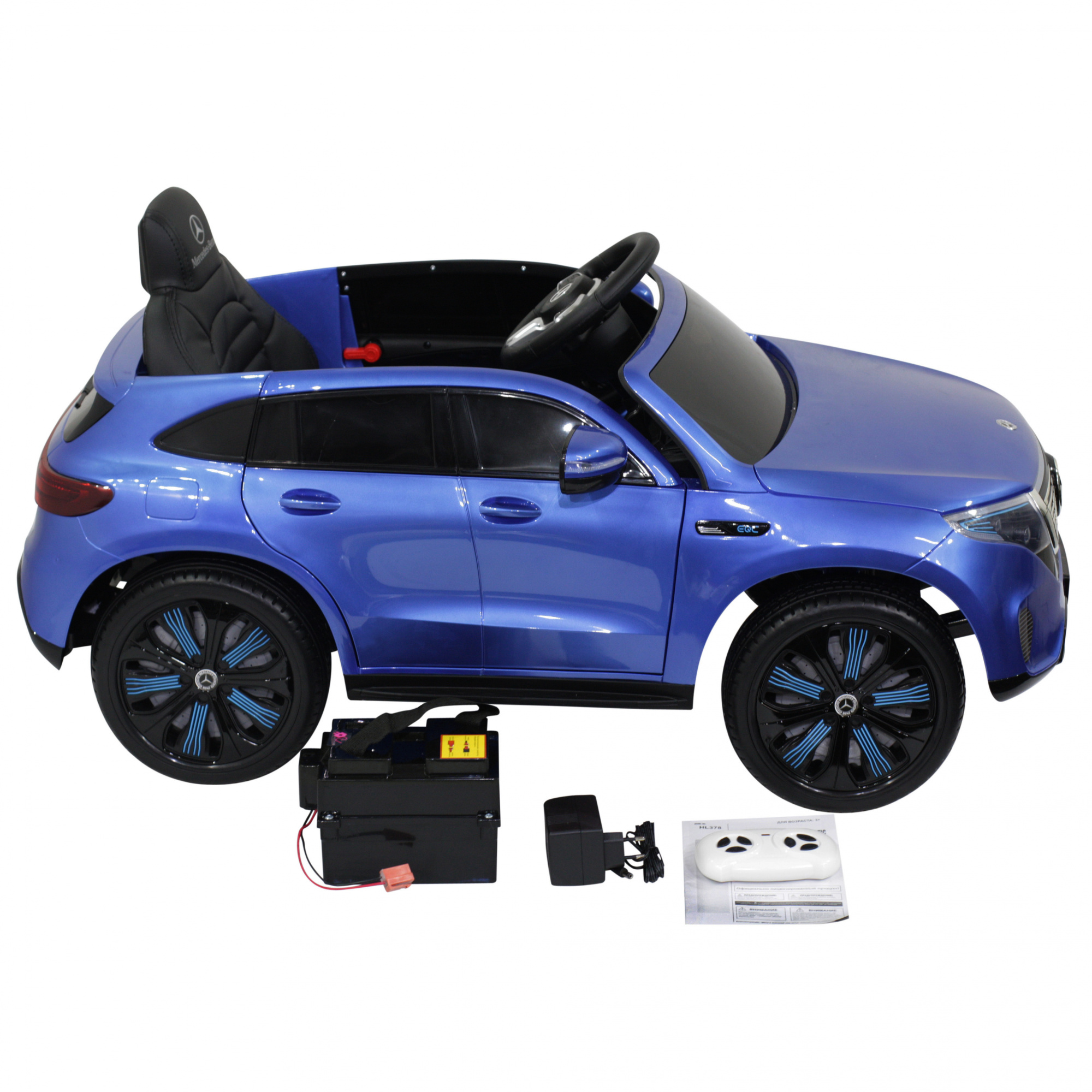 картинка Детский электромобиль Mercedes Benz EQC 400 4MATIC - HL378-LUX-BLUE-PAINT 