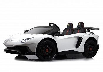 картинка Детский электромобиль Lamborghini Aventador SV (M777MM) белый 