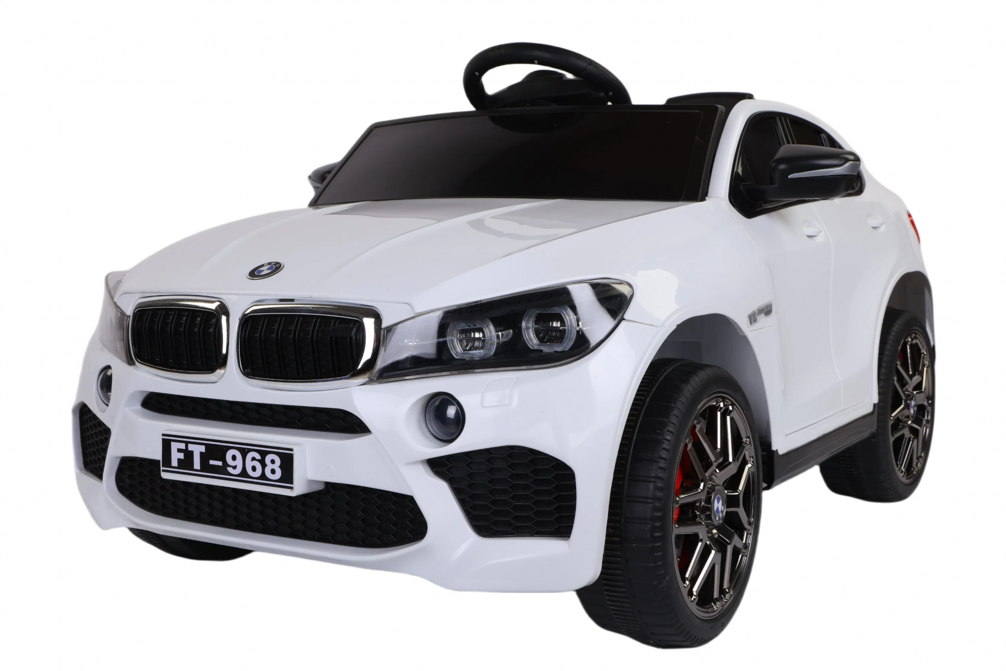 картинка Электромобиль BMW X6M 12V (полный привод, EVA) - FT-968-WHITE 