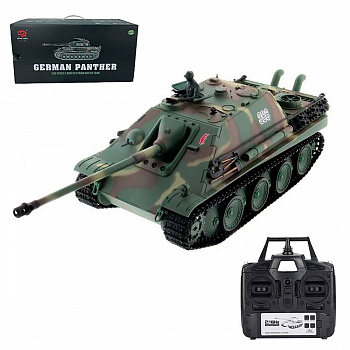картинка Радиоуправляемый танк Heng Long Jagdpanther (Германия) Upg V7.0 масштаб 1:16 - 3869-1Upg V7.0 