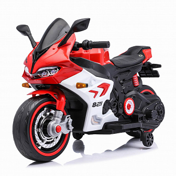 картинка Детский электромотоцикл Ducati (12V, EVA, ручка газа, спидометр) - FT-821-RED-WHITE 