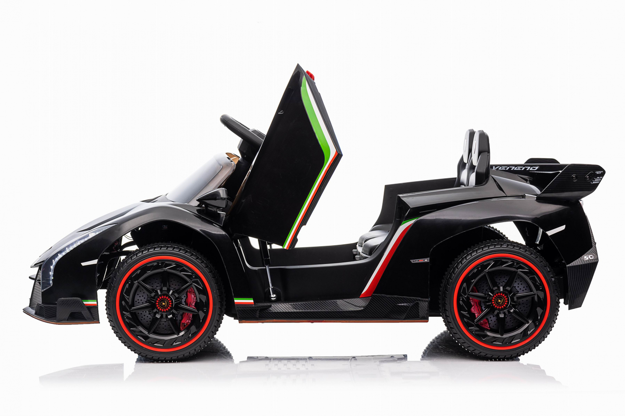 картинка Детский электромобиль Lamborghini Veneno Mini 4WD 12V - XMX615B-BLACK-PAINT 