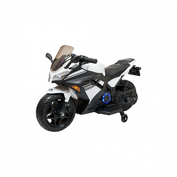 картинка Детский электромотоцикл Kawasaki Ninja (12V, EVA, спидометр, ручка газа) - DLS07-WHITE 
