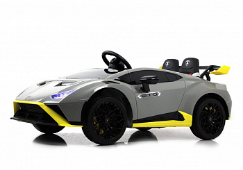 картинка Детский электромобиль Lamborghini Huracán STO (E888EE) серый 