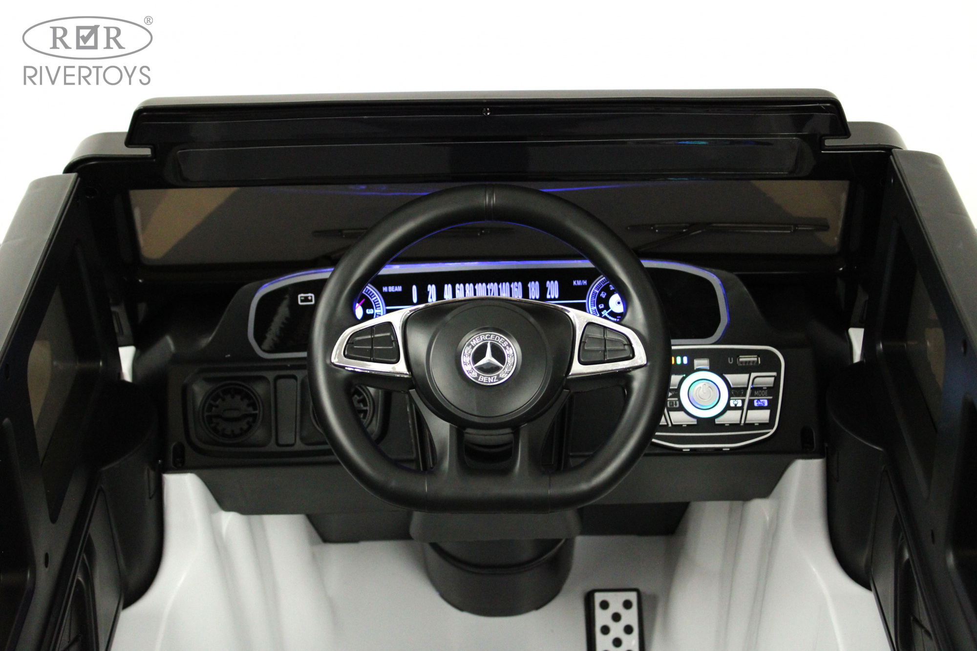 картинка Детский электромобиль Mercedes-Benz EQG (E222EE) белый 