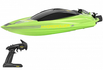 картинка Радиоуправляемый катер с водяной помпой Green HydroJet (25 км/ч, 42 см) - HC807-GREEN 