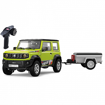 картинка Радиоуправляемый внедрожник Suzuki Jimny PRO с прицепом (свет, выхлоп, Li-Po 5C) - HG4-53PRO-54-G 