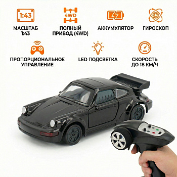 картинка Радиоуправляемая машина Porsche 911 для дрифта - RC43-P-BLACK 