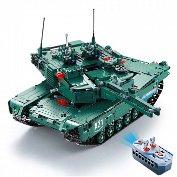 картинка Конструктор Double E Cada Technics, Танк M1A2, 1498 деталей, пульт управления - C61001W 