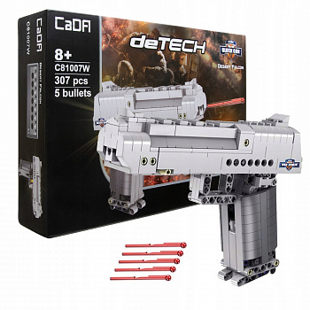 картинка Конструктор CADA deTech пистолет Desert Falcon, 307 деталей - C81007W 