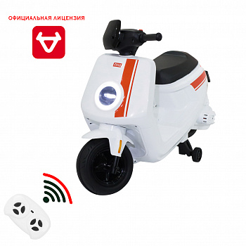 картинка Детский электромотоцикл скутер с пультом управления NIU MQi+ Sport 12V - AHL012-WHITE 