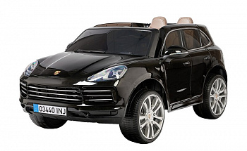 картинка Детский электромобиль PORSCHE CAYENNE S 12V - JJ2128-BLACK-PAINT 