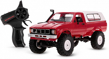 картинка Радиоуправляемая машина WPL пикап Hilux (красная) 4WD 2.4G 1:16 RTR - WPLC-24-RED 