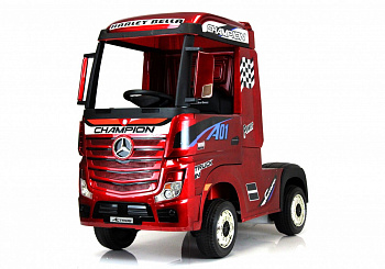 картинка Детский электромобиль Mercedes-Benz Actros 4WD (HL358) вишневый глянец 