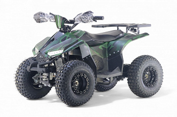 картинка Детский электроквадроцикл LEON 48V зеленый камуфляж 