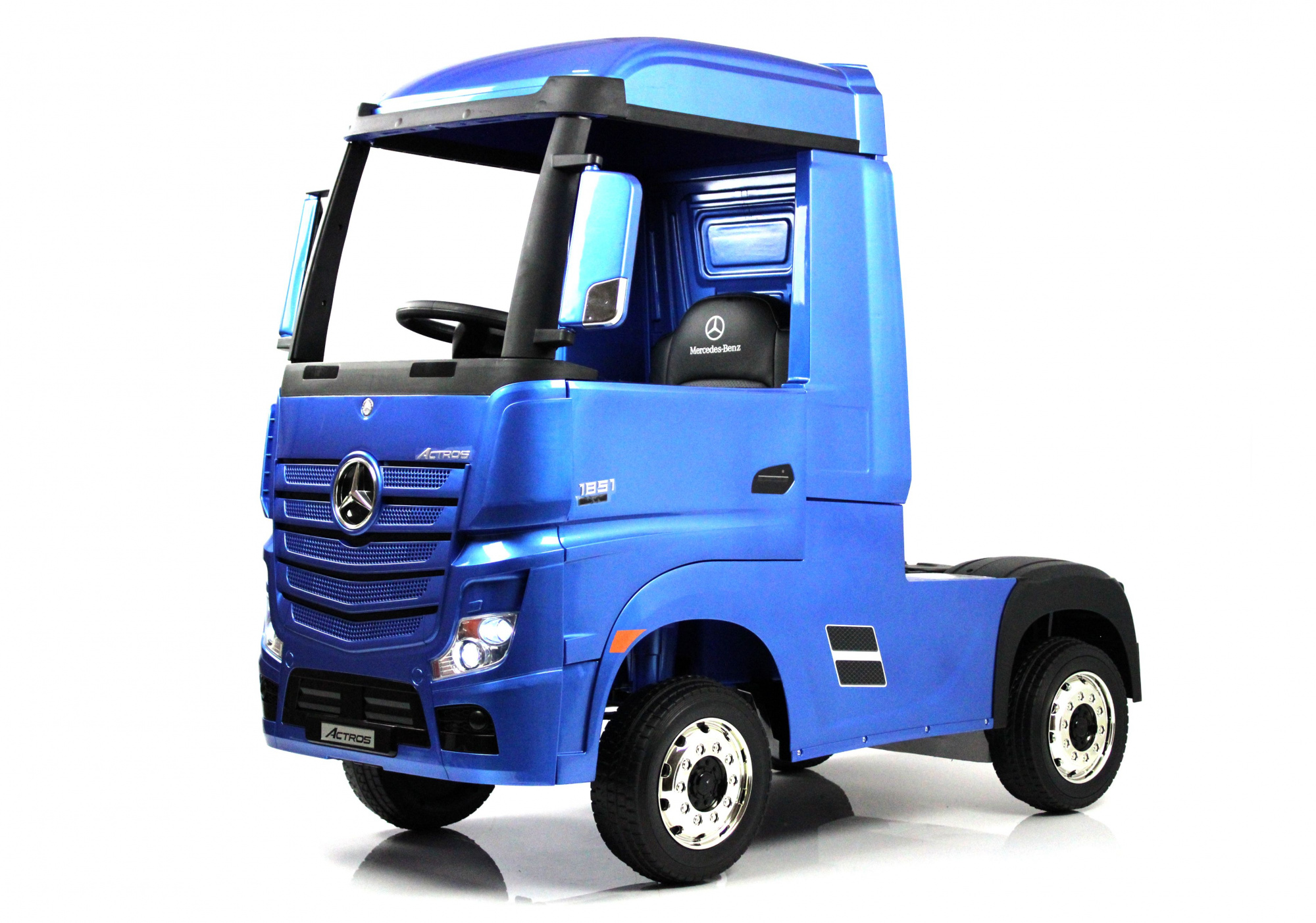 картинка Детский электромобиль Mercedes-Benz Actros 4WD (HL358) синий глянец 