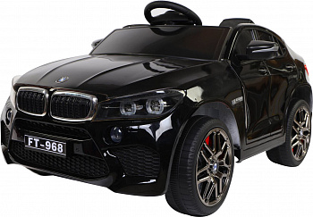 картинка Электромобиль BMW X6M 12V (полный привод, EVA) - FT-968-BLACK-PAINT 