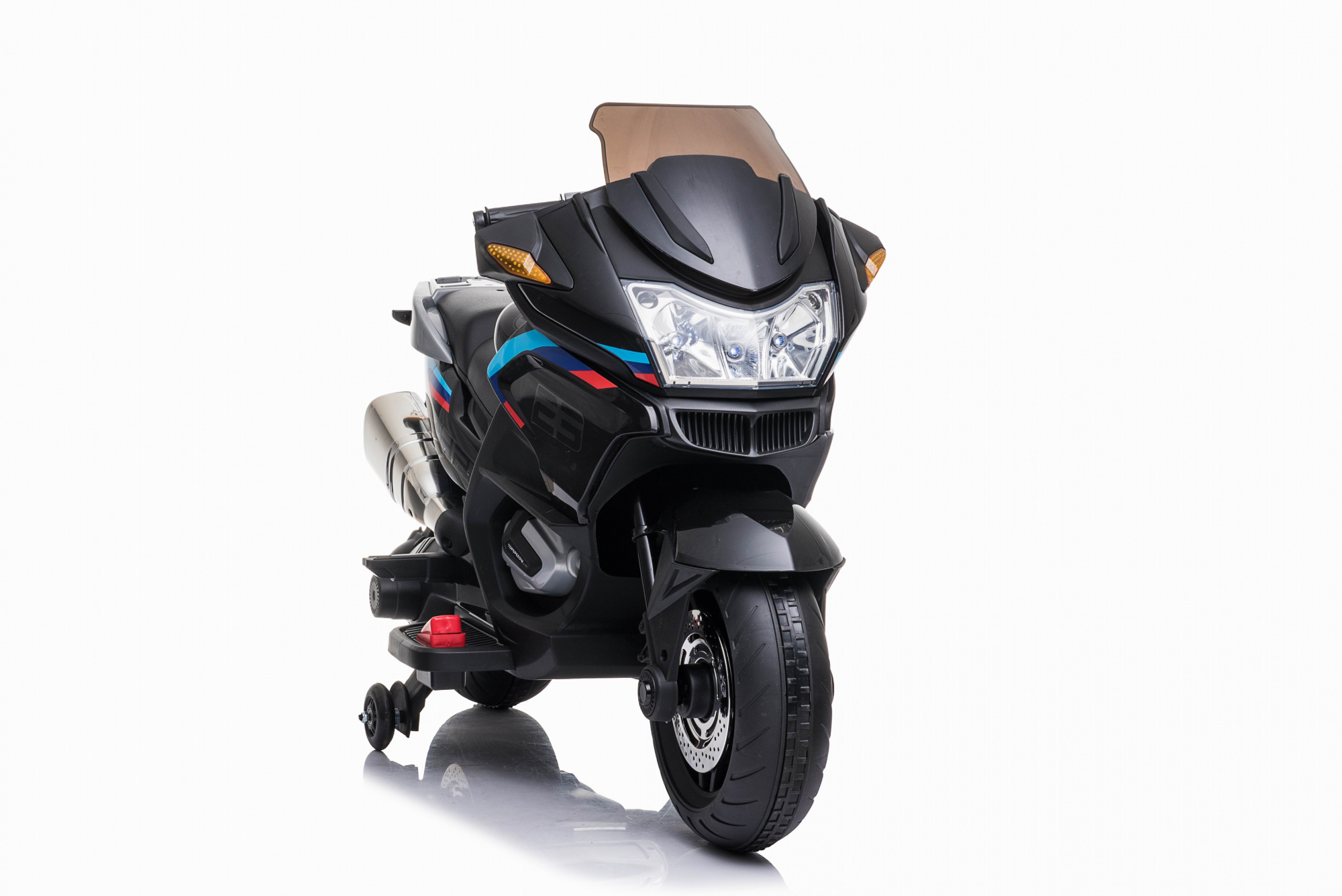 картинка Детский электромотоцикл XMX (черный, EVA, с ручкой газа, 12V) - XMX609-BLACK 