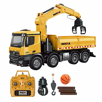 картинка Радиоуправляемый самосвал-кран-погрузчик HuiNa Toys 1:14 - HN1538 