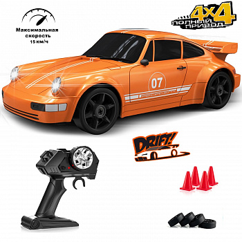 картинка Радиоуправляемая машина для дрифта Porsche 911 GT RS 4WD 1:24 - 757-4WD33B 