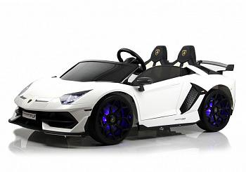 картинка Детский электромобиль Lamborghini Aventador SVJ (A111MP) белый 