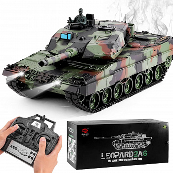 картинка Радиоуправляемый танк Heng Long Leopard 2A6 V7.0 1:16 - HL-3889-1-V7 