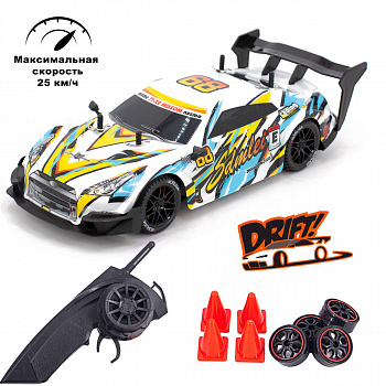 картинка Радиоуправляемая машина для дрифта Nissan GTR R35 4WD 1:14 - RC-18E 