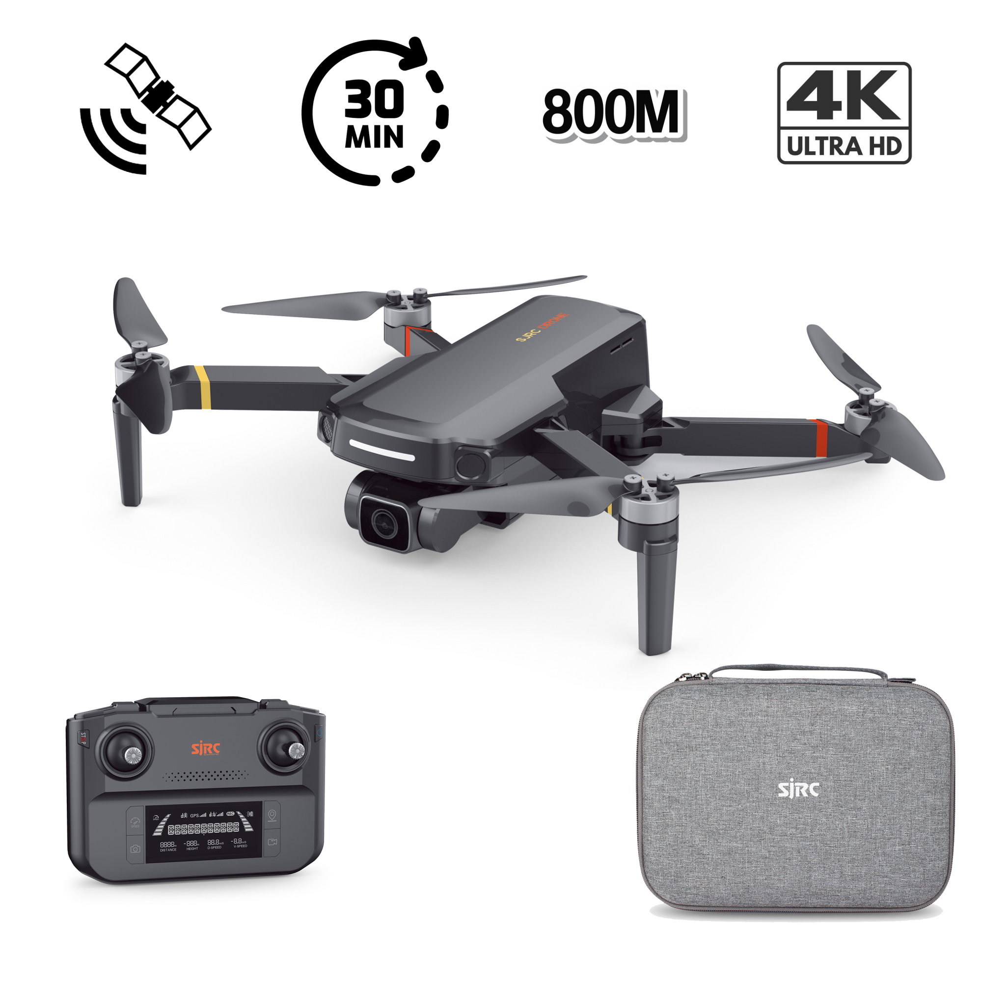 картинка Квадрокоптер SJRC F5S с подвесом и камерой 4K 5G GPS RTF - F5S 4K PRO 